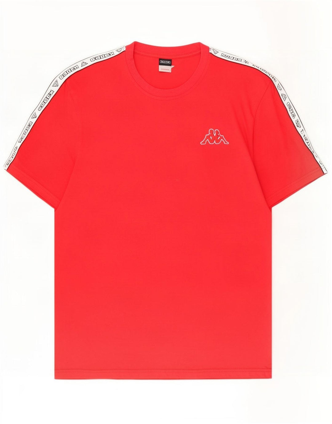 Kappa Mens Graphic T-Shirt Top Medium Red Colourblock Cotton