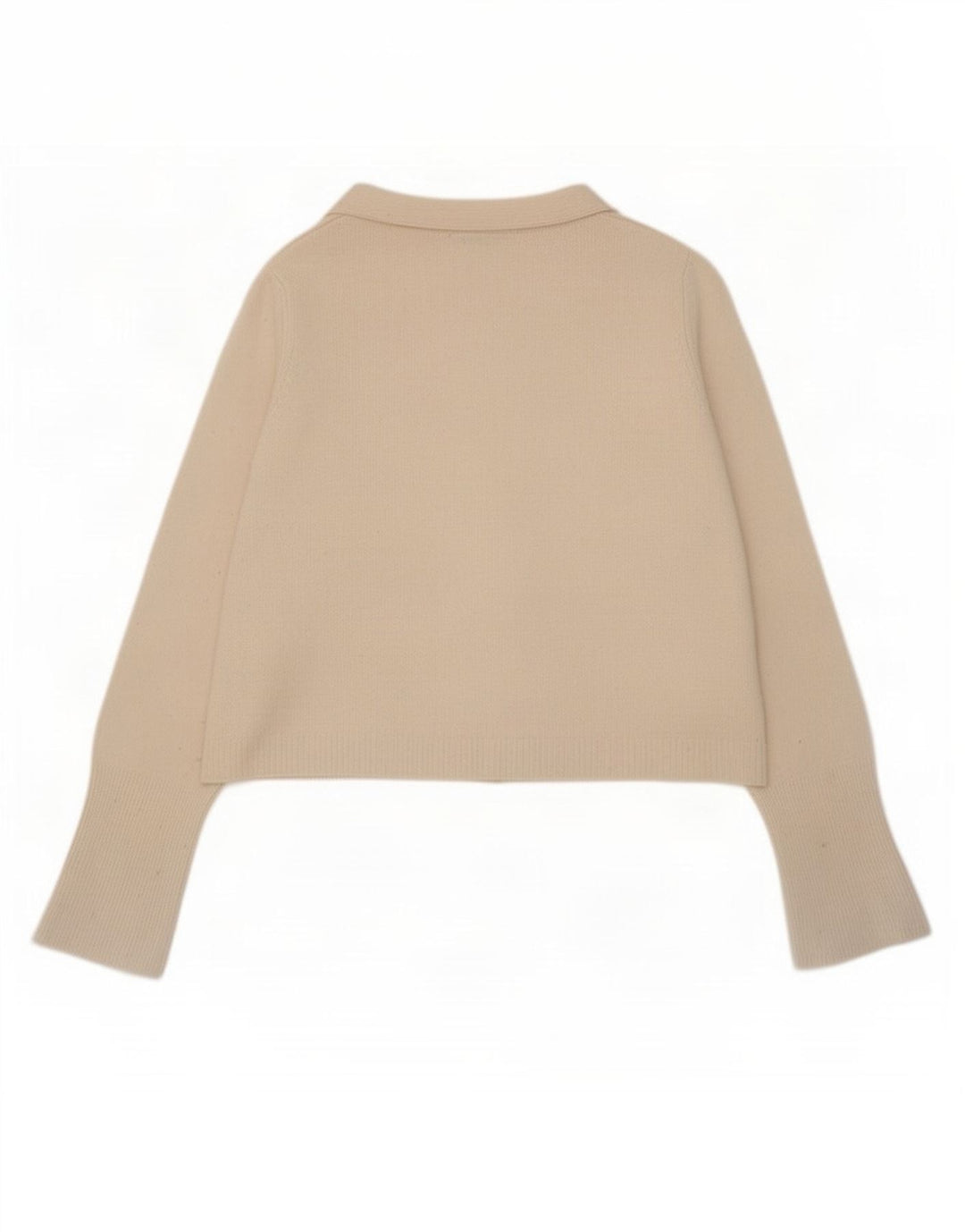 Zara Womens Oversized Cardigan Sweater UK 10 Small White Wool