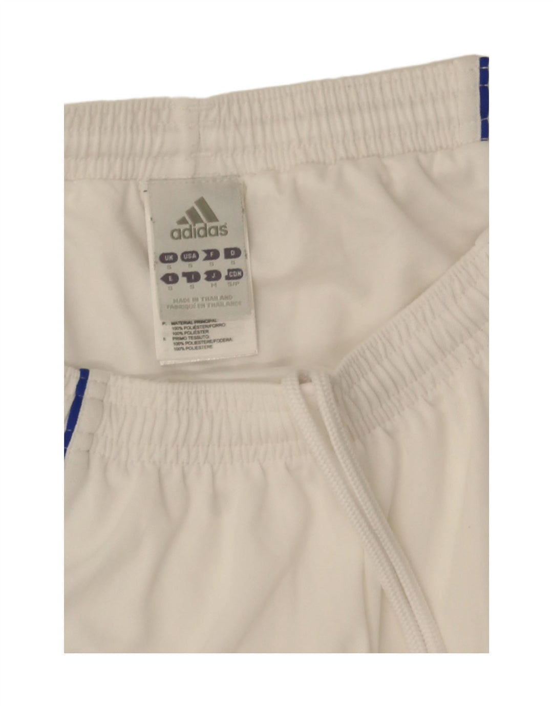 Adidas Mens Climalite Sport Shorts Small  White Colourblock Polyester