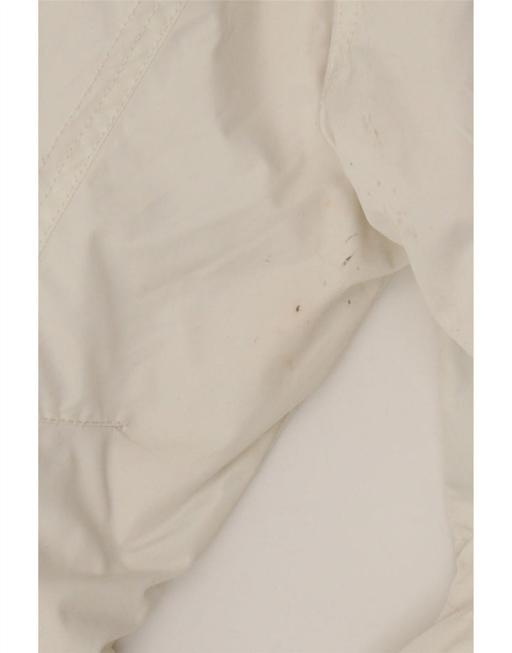 Nike Womens Hooded Windbreaker Jacket UK 14/16 Large White Polyester