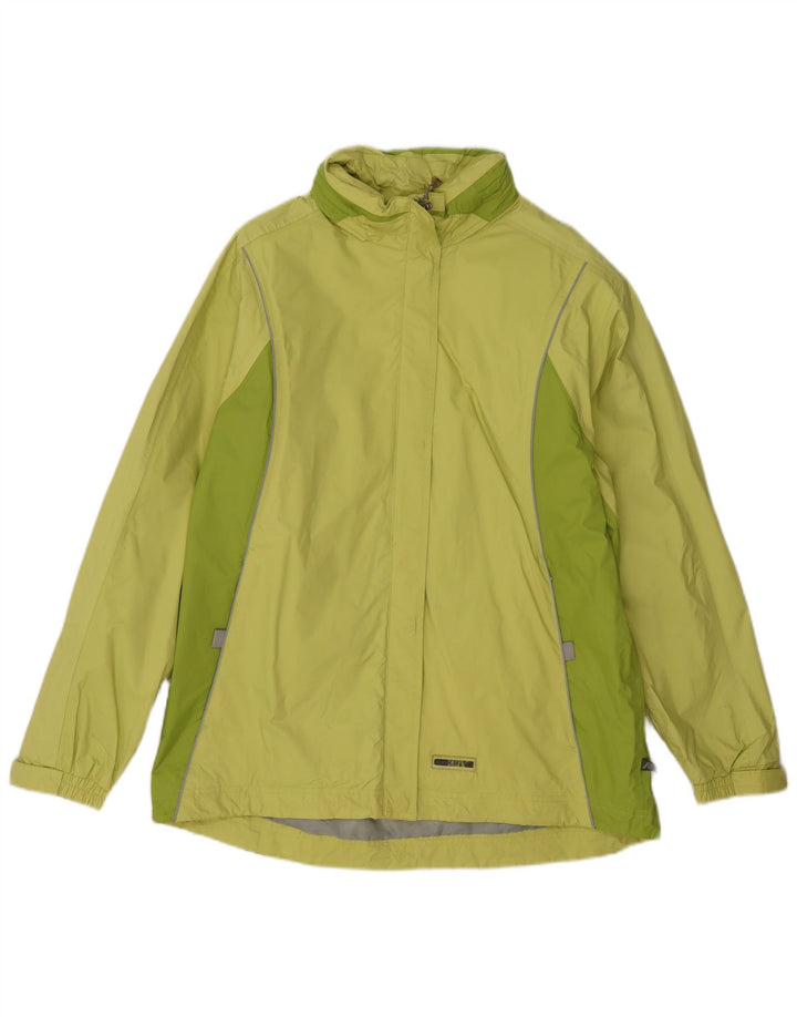 K-Way Womens Rain Jacket IT 42 Medium Green Colourblock Polyester