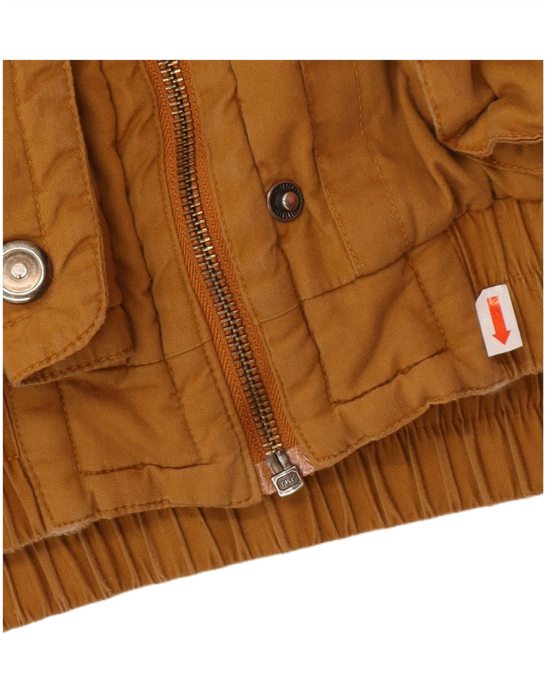 VINTAGE Womens Oversized Windbreaker Jacket IT 42 Medium Brown Cotton