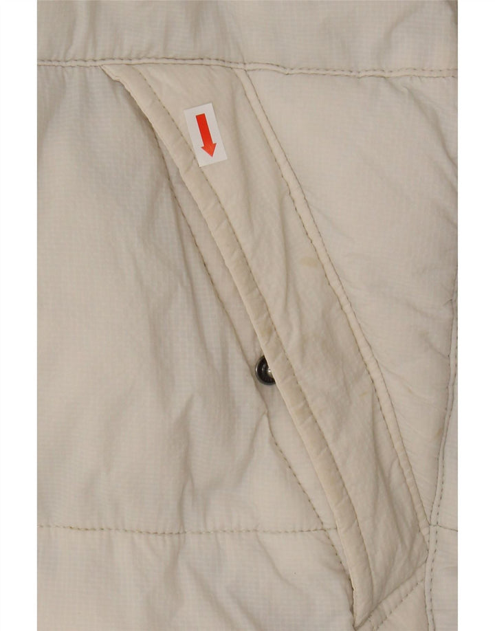 DICKIES Mens Padded Jacket UK 40 Large White Polyamide Vintage Dickies and Second-Hand Dickies from Messina Hembry 