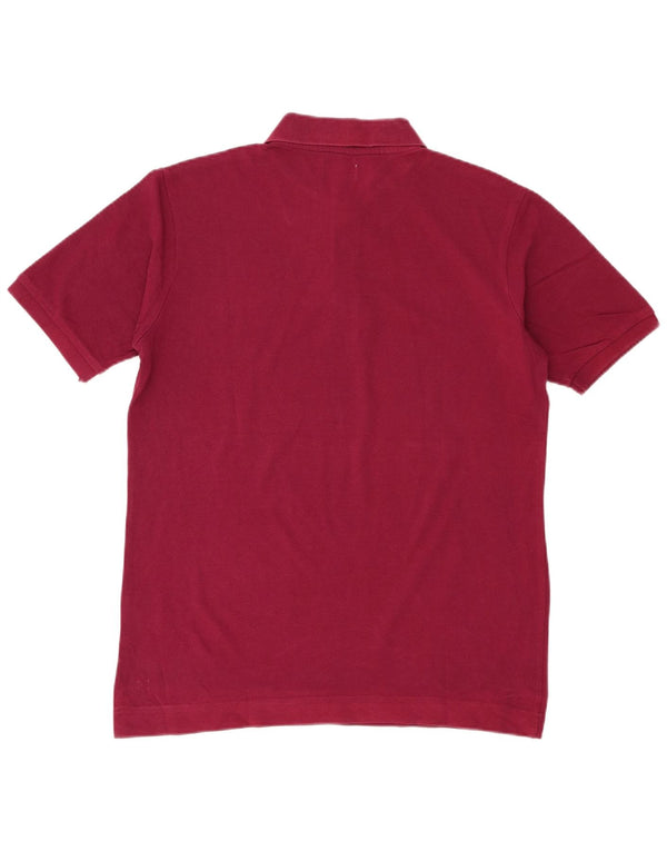 Kappa Mens Polo Shirt Large Burgundy Cotton