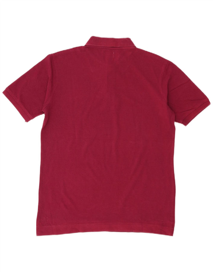 Kappa Mens Polo Shirt Large Burgundy Cotton