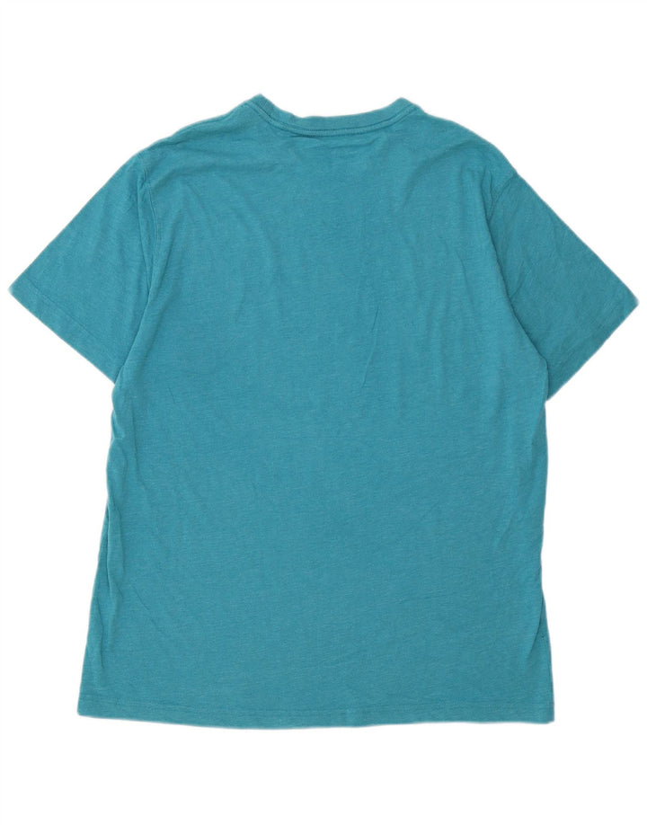 EDDIE BAUER Mens T-Shirt Top Large Blue Cotton
