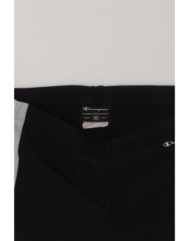 CHAMPION Mens Swimming Shorts Medium Black Colourblock Polyamide | Vintage Champion | Thrift | Second-Hand Champion | Used Clothing | Messina Hembry 