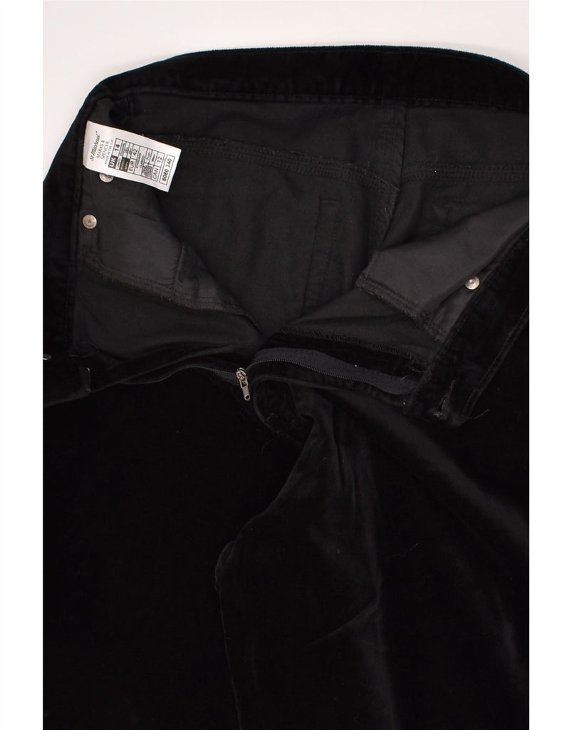 MARKS & SPENCER Womens Straight Casual Trousers UK 14 Large W30 L28 Black | Vintage Marks & Spencer | Thrift | Second-Hand Marks & Spencer | Used Clothing | Messina Hembry 