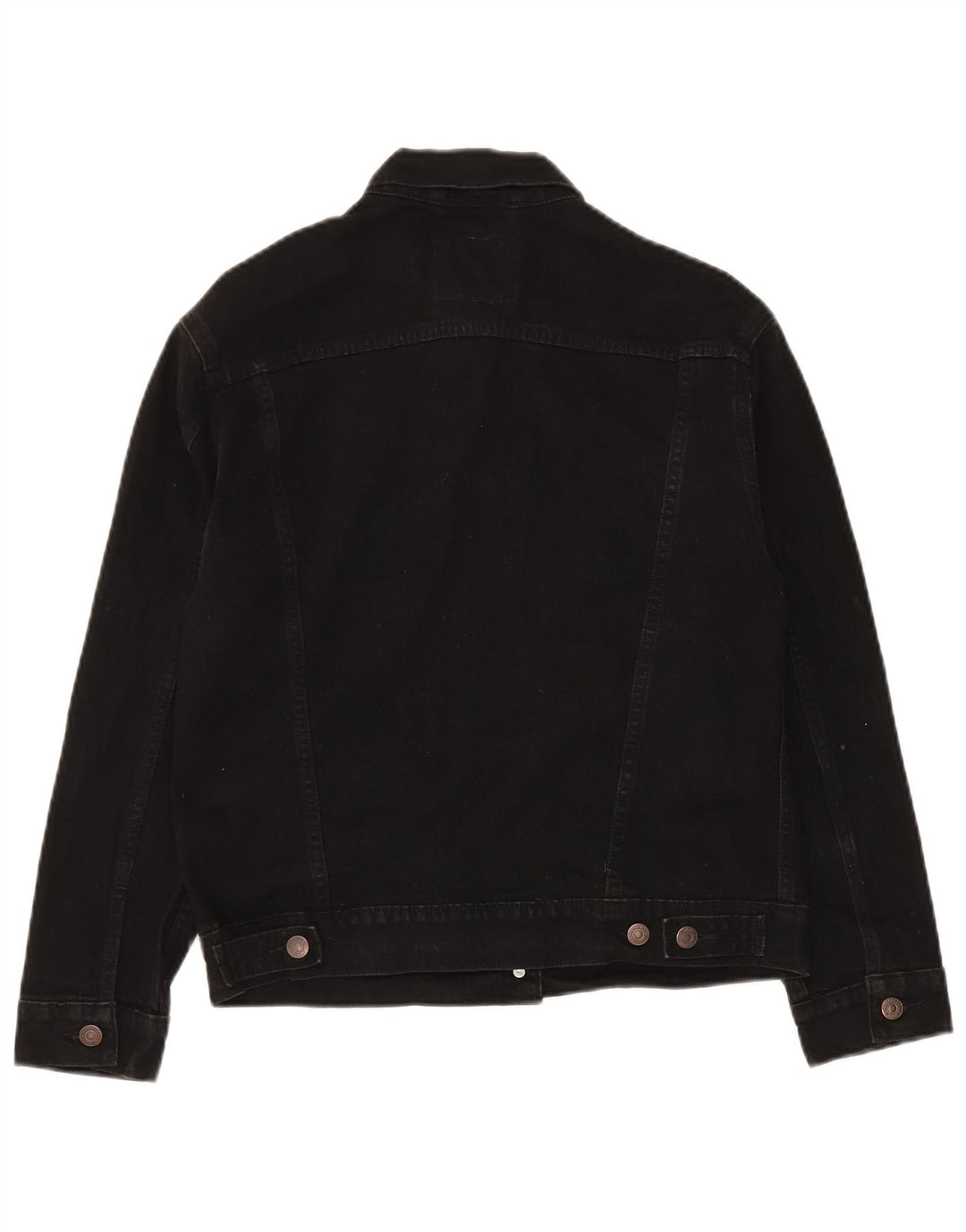 Levi's Womens Denim Jacket UK 14 Medium Black Cotton