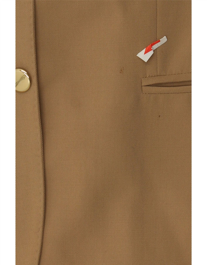 Herno Womens 2 Button Blazer Jacket IT 50 XL Beige Wool
