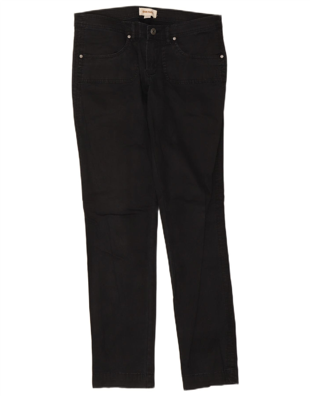 Diesel Womens Slim Jeans W29 L30 Black Cotton