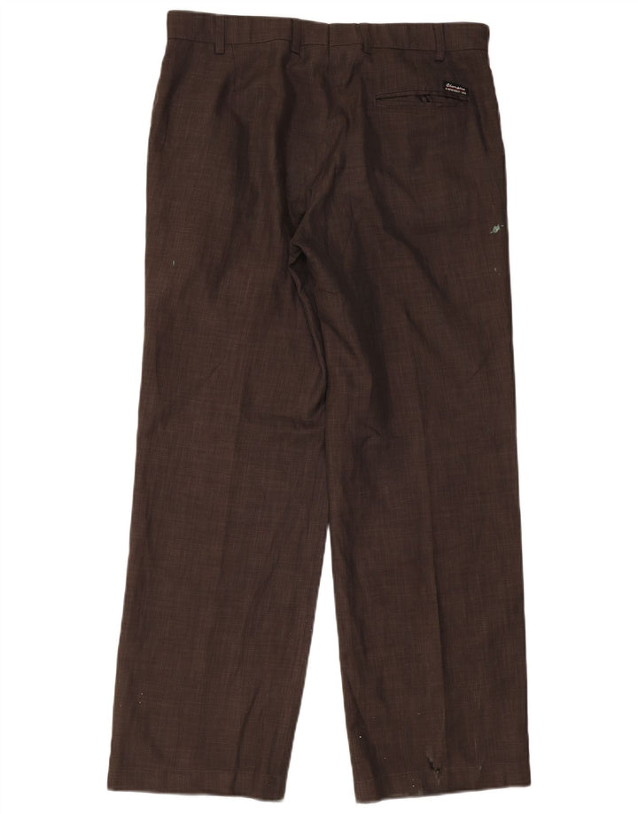 Champion Mens Straight Suit Trousers Medium W32 L30 Brown