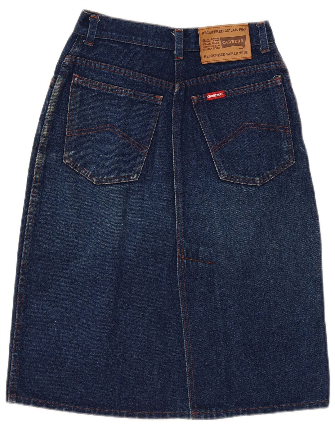 Carrera Womens Denim Skirt W28 Medium Blue Cotton