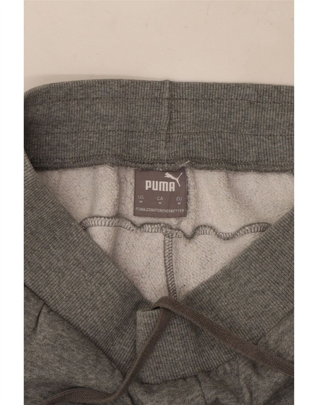 PUMA Mens Graphic Tracksuit Trousers Joggers Medium Grey Colourblock