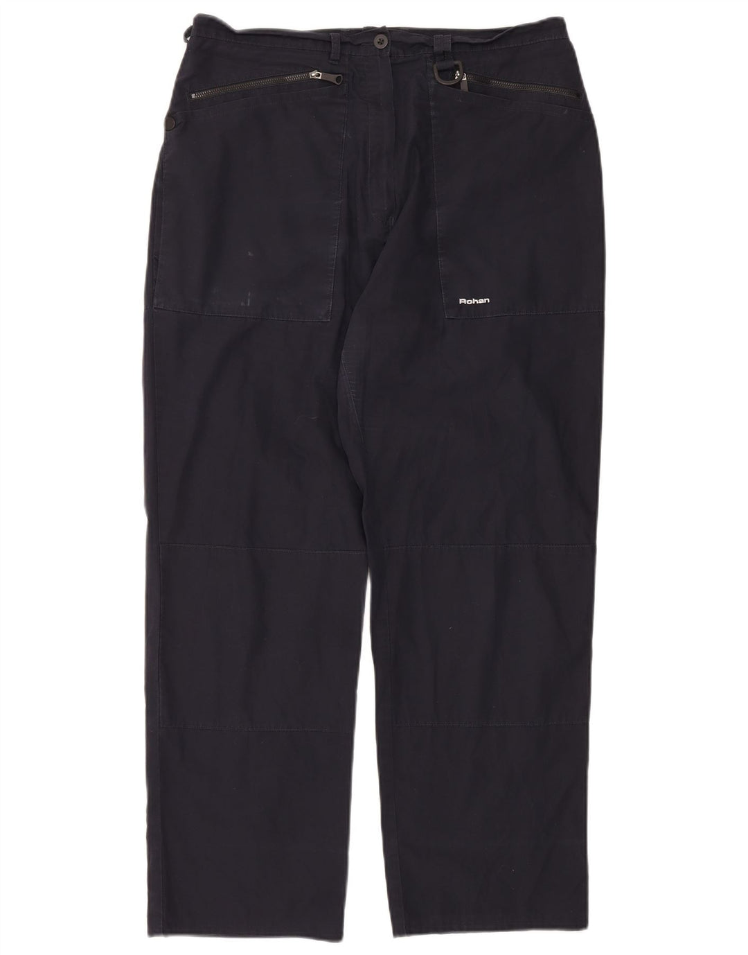 Rohan Womens Straight Cargo Trousers UK 18 XL W34 L29  Navy Blue Polyester