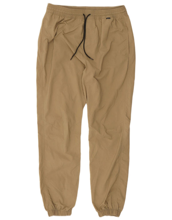 Hurley Mens Dri Fit Joggers Waterproof Trousers Medium Beige Nylon