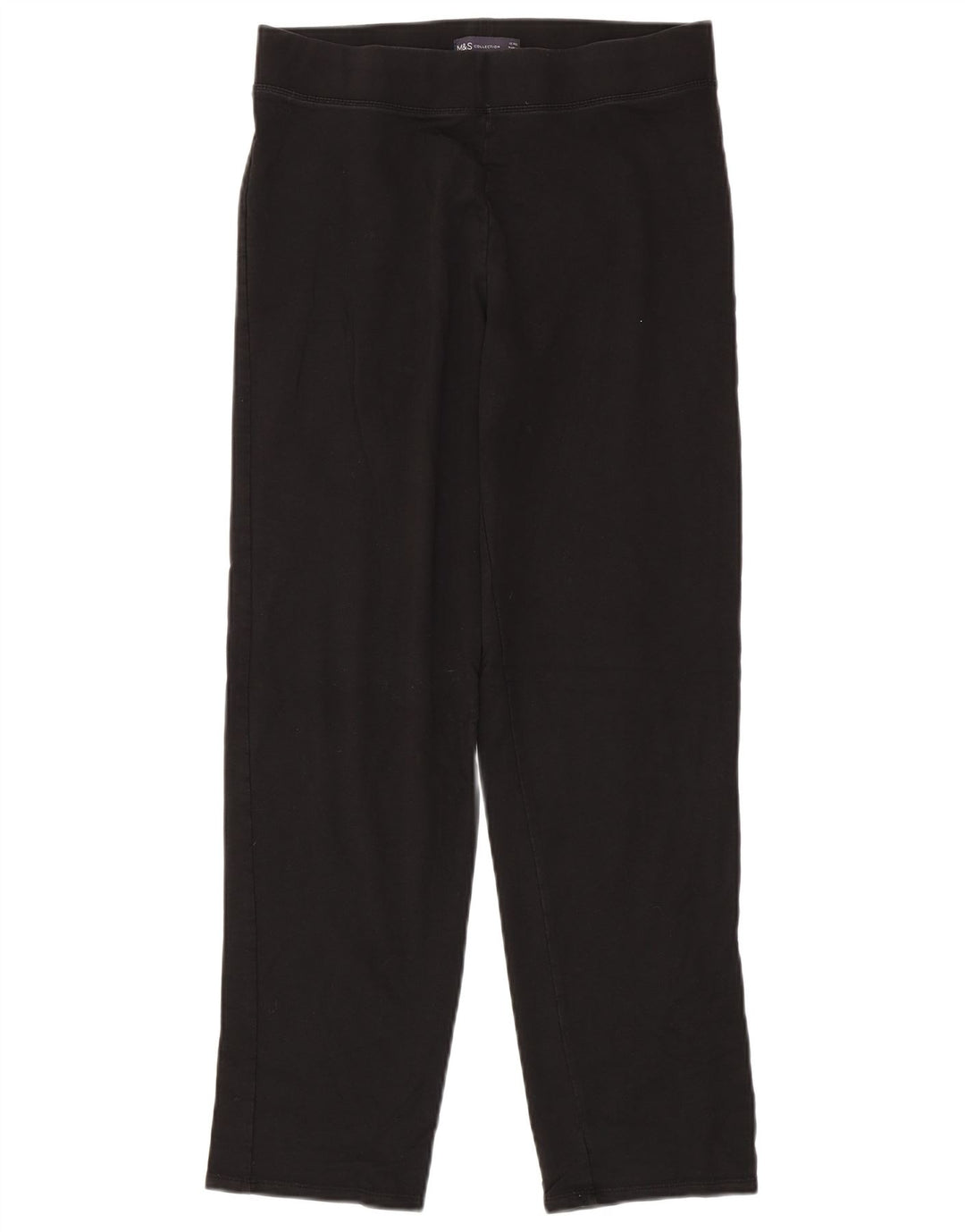 Marks & Spencer Womens Leggings UK 12 Medium Black Cotton