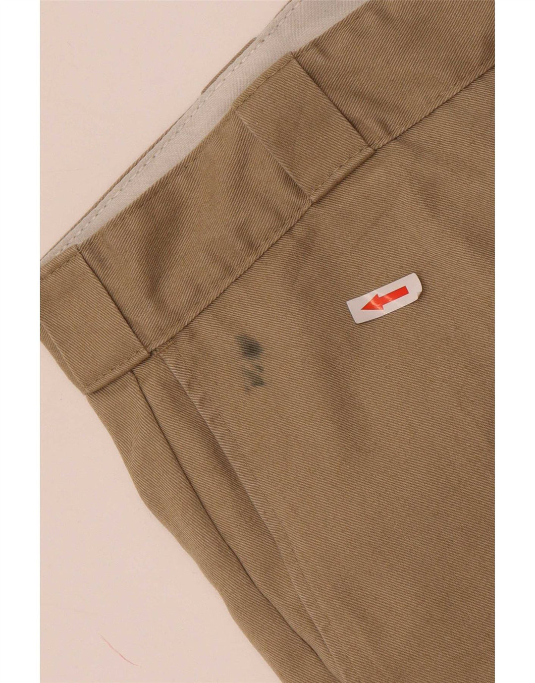 Dickies Mens Straight Chino Trousers W40 L32 Beige Polyester