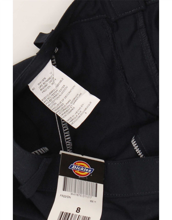 Dickies Womens Graphic Chino Shorts US 8 Medium W30 Navy Blue Polyester