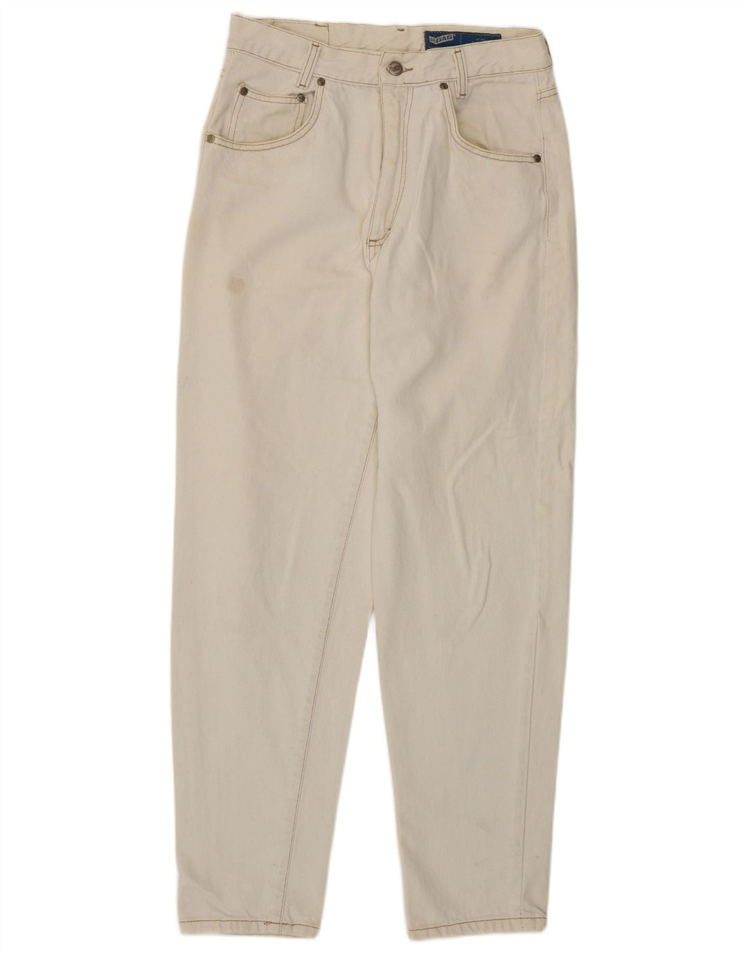 Gas Mens Tapered Jeans W32 L30 White Cotton