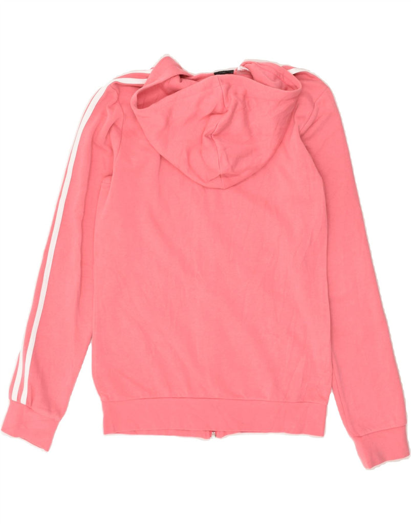 ADIDAS Girls Zip Hoodie Sweater 13-14 Years Pink Cotton | Vintage Adidas | Thrift | Second-Hand Adidas | Used Clothing | Messina Hembry 