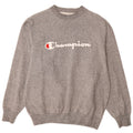 Champion Mens Graphic Sweatshirt Jumper Medium Grey Flecked Cotton