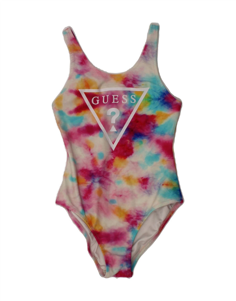 GUESS Girls Graphic Swimwear 7-8 Years Multicoloured Tie Dye Vintage Guess and Second-Hand Guess from Messina Hembry 