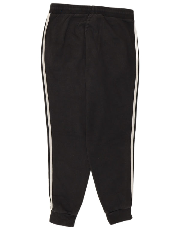 Adidas Womens Tracksuit Trousers Joggers UK 14 Large Black Cotton