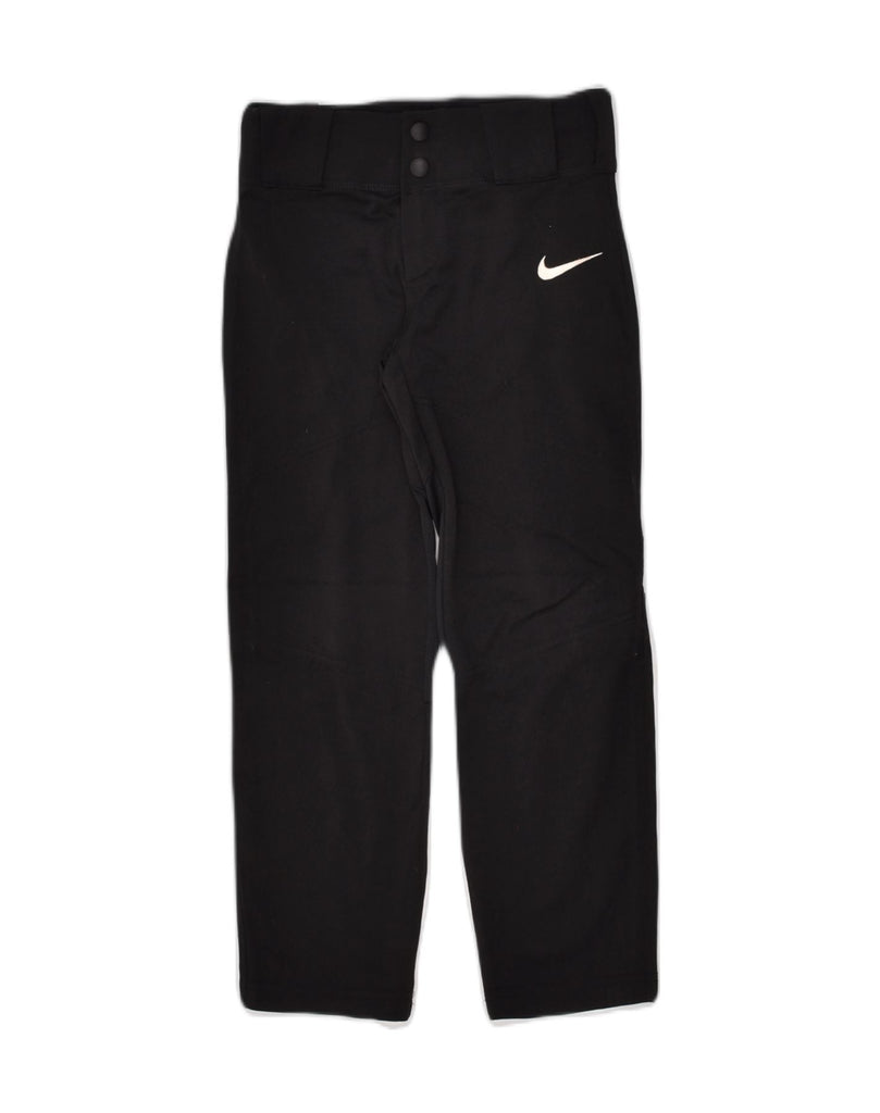 NIKE Girls Casual Trousers 6-7 Years XS W24 L21 Black Polyester | Vintage Nike | Thrift | Second-Hand Nike | Used Clothing | Messina Hembry 