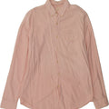 J. CREW Mens Tailored Shirt Large Pink Pinstripe Cotton Vintage J. Crew and Second-Hand J. Crew from Messina Hembry 
