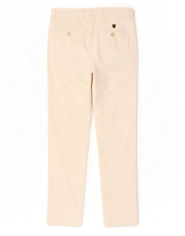 Massimo Dutti Mens Slim Fit Chino Trousers EU 38 Small W28 L30 White