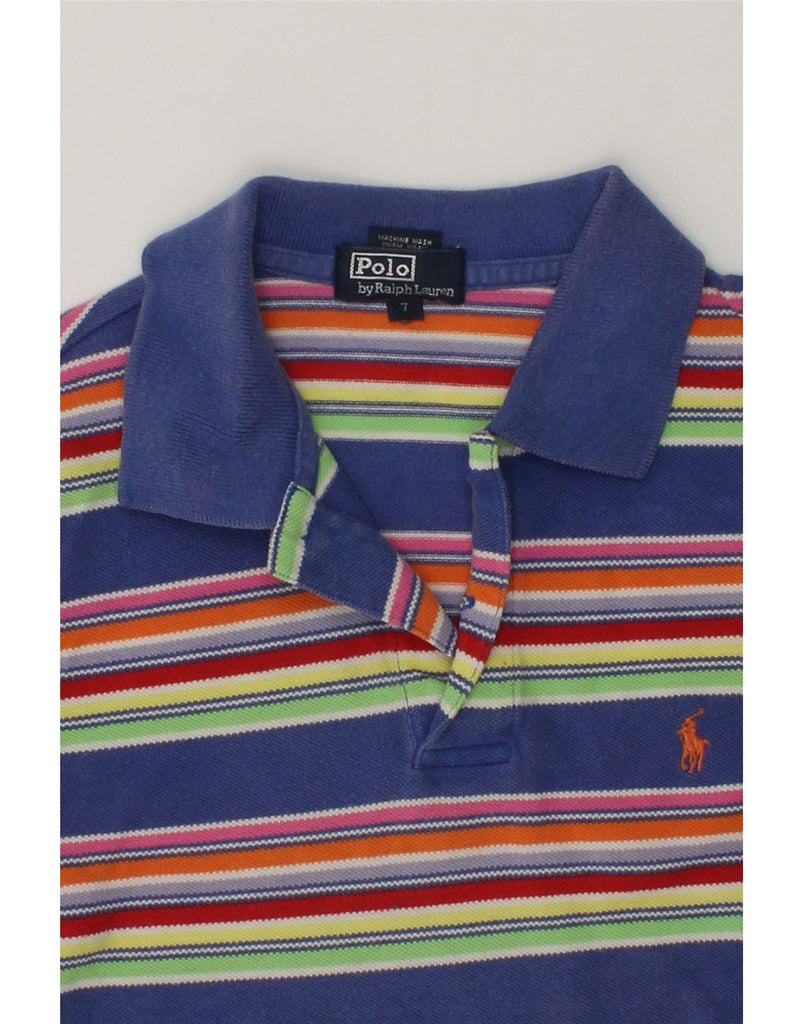 POLO RALPH LAUREN Boys Long Sleeve Polo Shirt 6-7 Years Multicoloured | Vintage Polo Ralph Lauren | Thrift | Second-Hand Polo Ralph Lauren | Used Clothing | Messina Hembry 