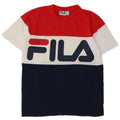 FILA Mens Graphic T-Shirt Top Small Multicoloured Colourblock Cotton