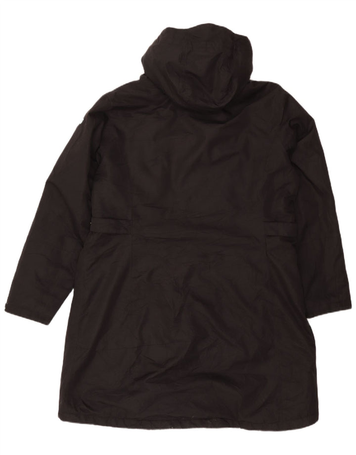 Killtec Womens Hooded Windbreaker Coat UK 16 Large Black Polyester