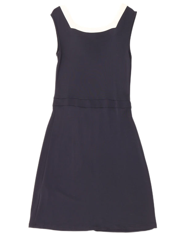 Max & Co. Womens Sleeveless A-Line Dress UK 8 Small Navy Blue Viscose