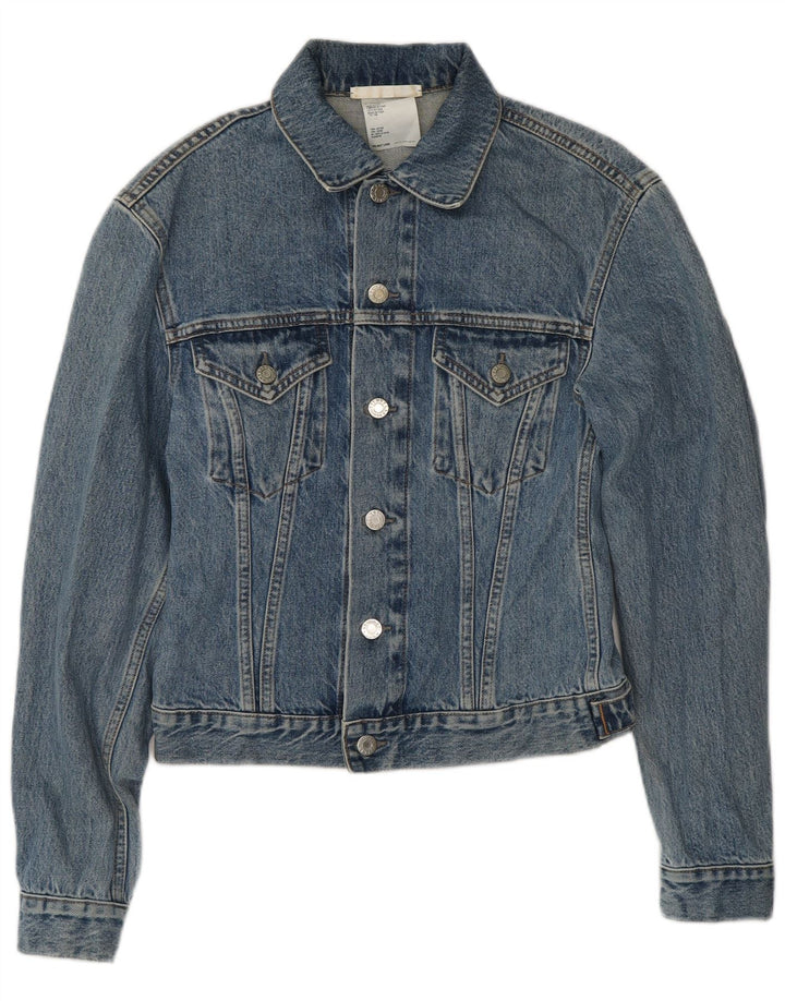 Helmut Lang Womens Denim Jacket UK 8 Small Blue Cotton