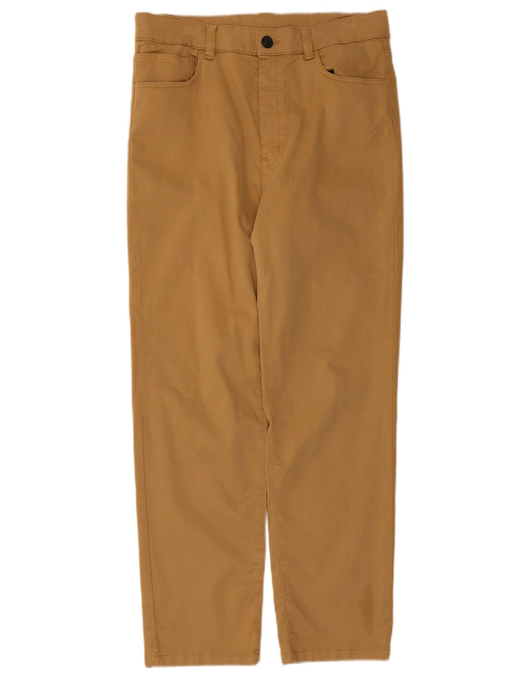 Massimo Dutti Womens Straight Casual Trousers EU 40 Medium W30 L26 Beige