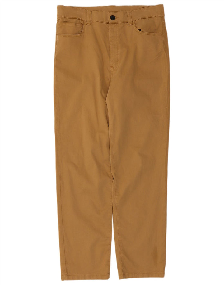 Massimo Dutti Womens Straight Casual Trousers EU 40 Medium W30 L26 Beige