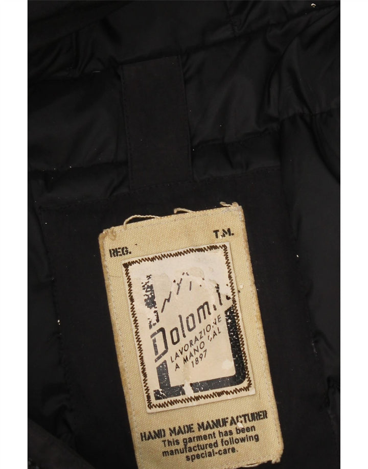 Dolomite Mens Hooded Padded Jacket UK 42 XL Black Nylon