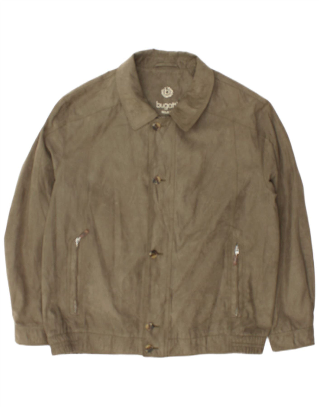 Bugatti Mens Bomber Jacket IT 56 3XL Khaki Polyester