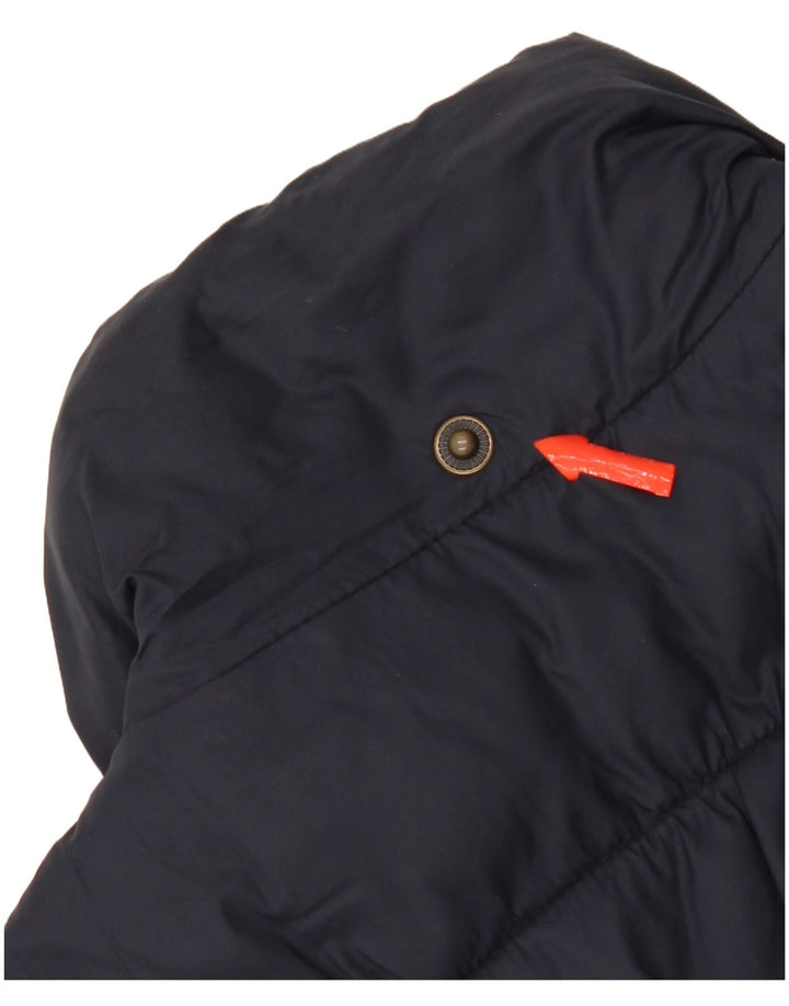 Barbour Womens Padded Gilet UK 8 Small Navy Blue Polyamide