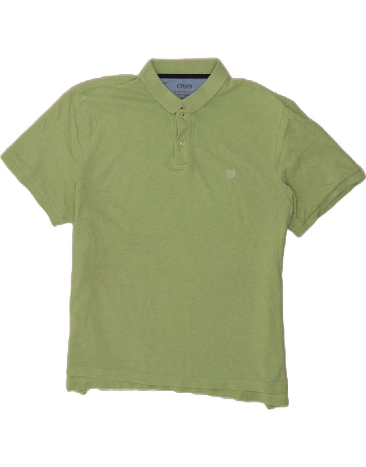 CHAPS Mens Polo Shirt 2XL Green Cotton Vintage Chaps and Second-Hand Chaps from Messina Hembry 