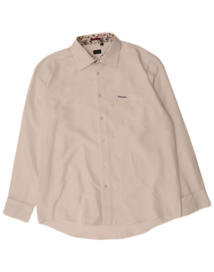 Paul Smith Mens Shirt Size 18 2XL White