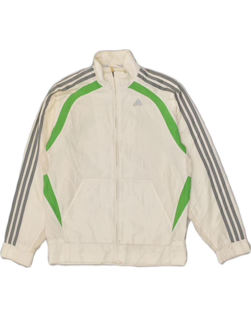 ADIDAS Mens Clima 365 Tracksuit Top Jacket UK 34/36 Small White Polyester | Vintage Adidas | Thrift | Second-Hand Adidas | Used Clothing | Messina Hembry 