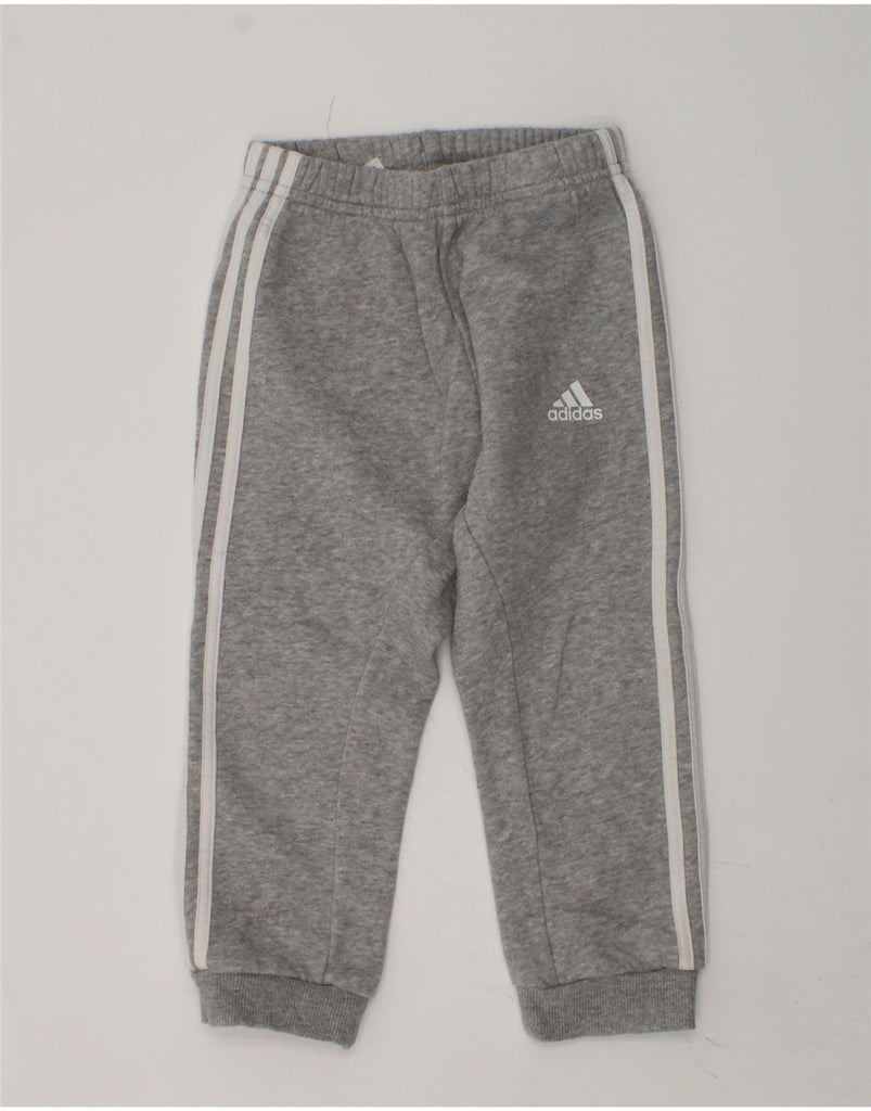 ADIDAS Boys Tracksuit Trousers Joggers 2-3 Years Grey Cotton | Vintage Adidas | Thrift | Second-Hand Adidas | Used Clothing | Messina Hembry 