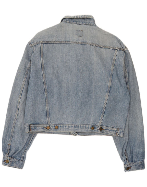 Stefanel Womens Denim Jacket UK 18 XL Blue Cotton