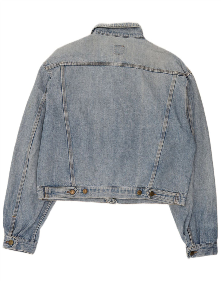 Stefanel Womens Denim Jacket UK 18 XL Blue Cotton