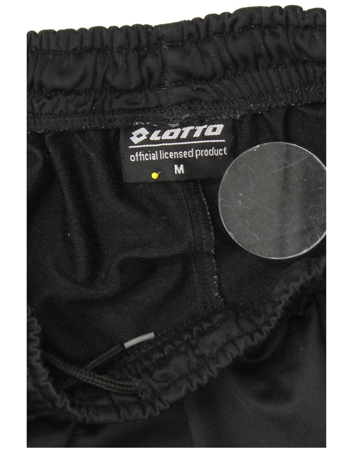 Lotto Mens Tracksuit Trousers Joggers Medium Black Polyester