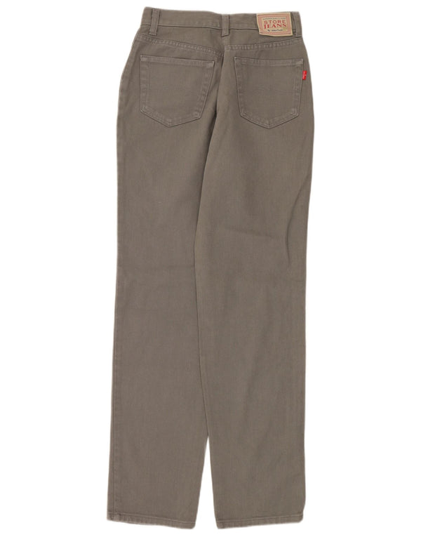 Oviesse Womens High Waist Tapered Jeans IT 42 Medium W26 L30 Grey Cotton
