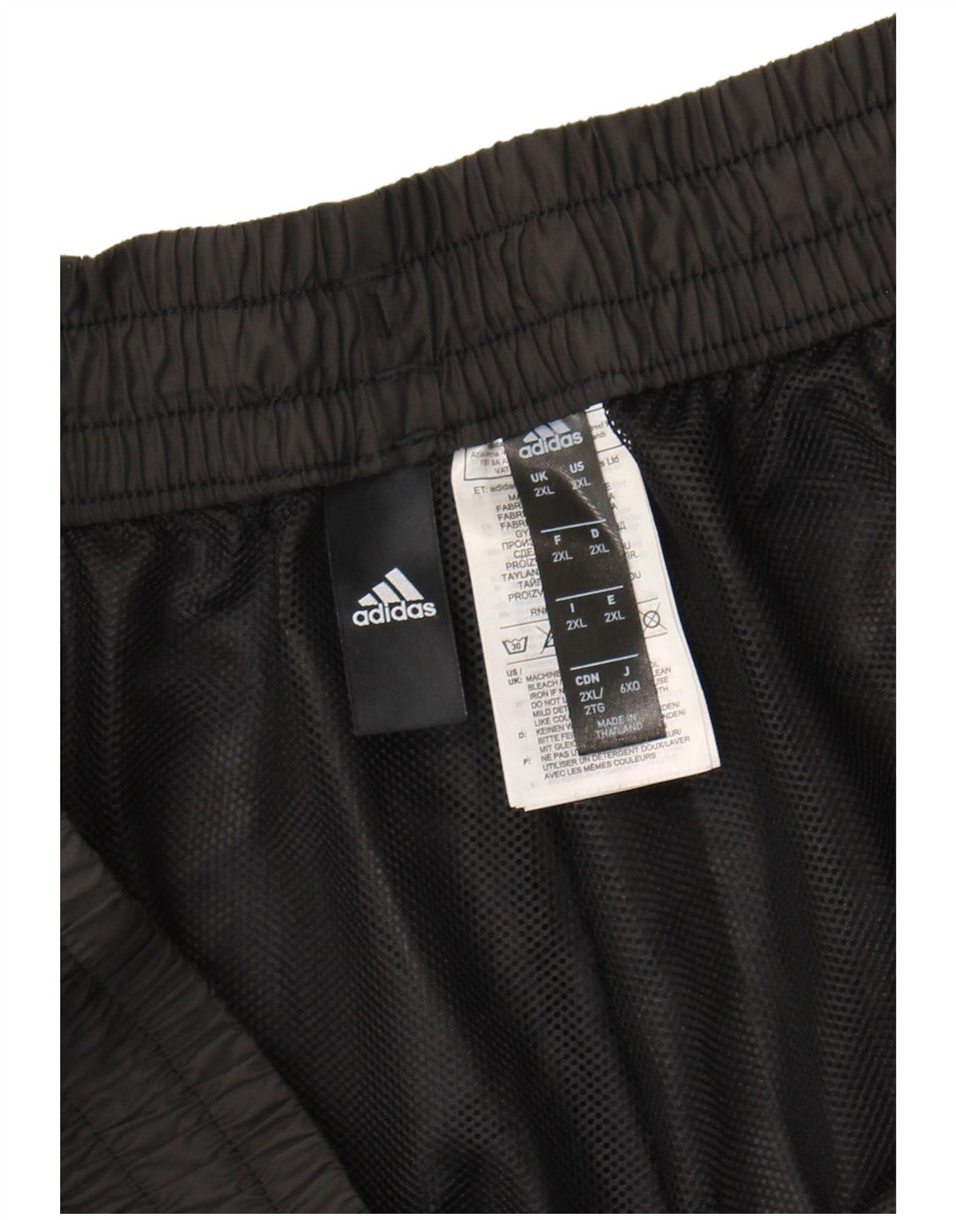 Adidas Mens Tracksuit Trousers Joggers 2XL  Black Polyester